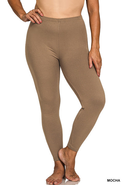 Zenana Microfiber Leggings - Small to 3X - 5 colors