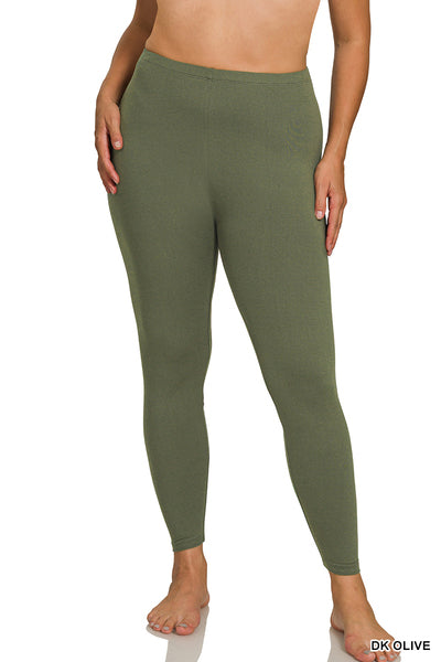 Zenana Microfiber Leggings - Small to 3X - 5 colors