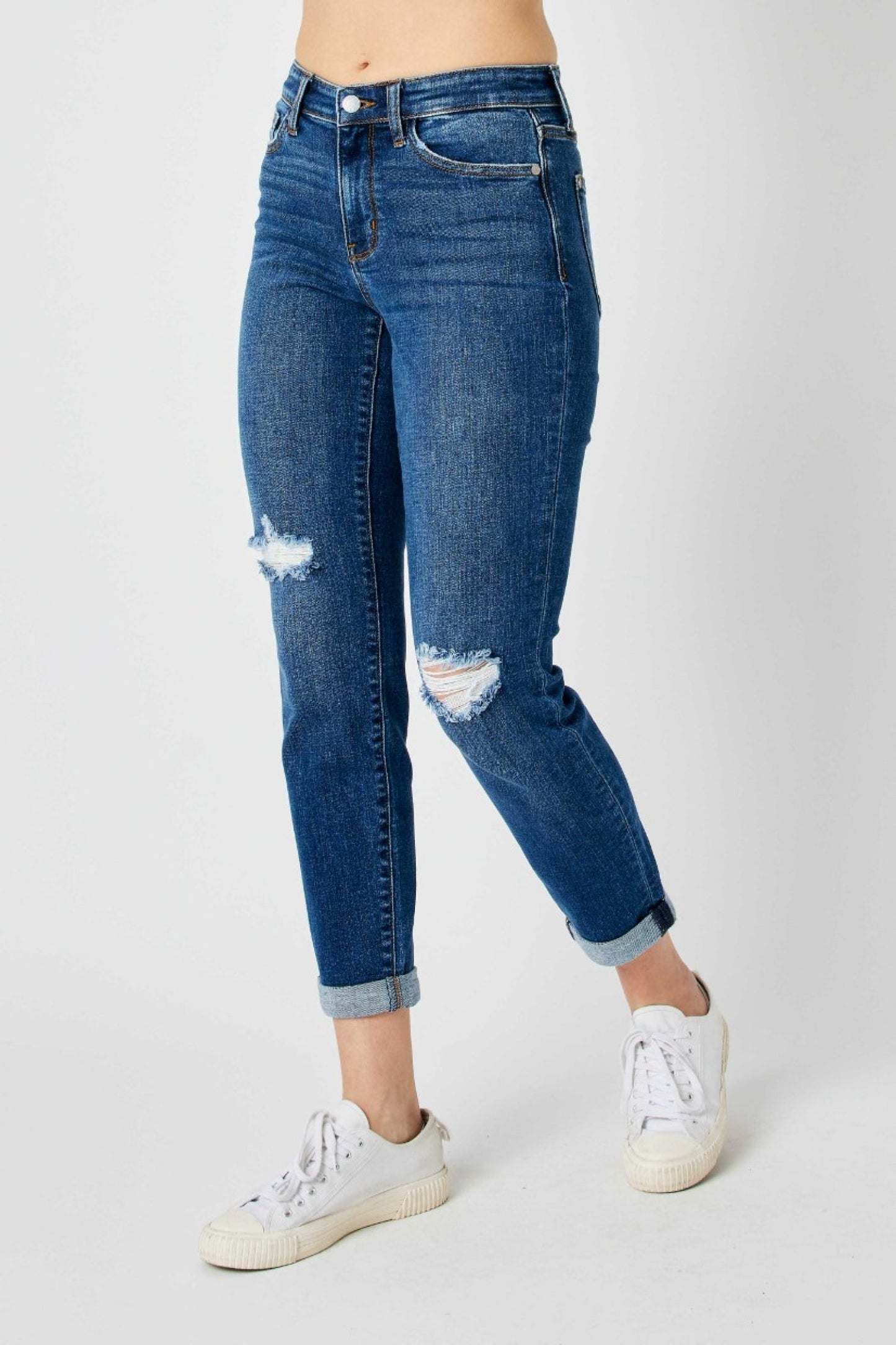 Judy Blue Mid-rise destroy slim jeans