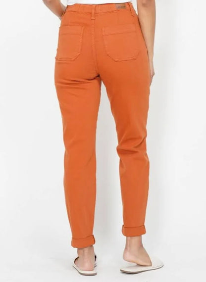 Judy Blue Garment Dyed Jogger - Orange