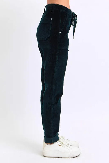 Judy Blue Emerald Corduroy Joggers