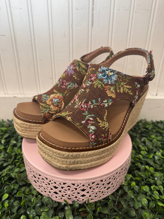 Corkys Freddie - Rust Brocade Floral