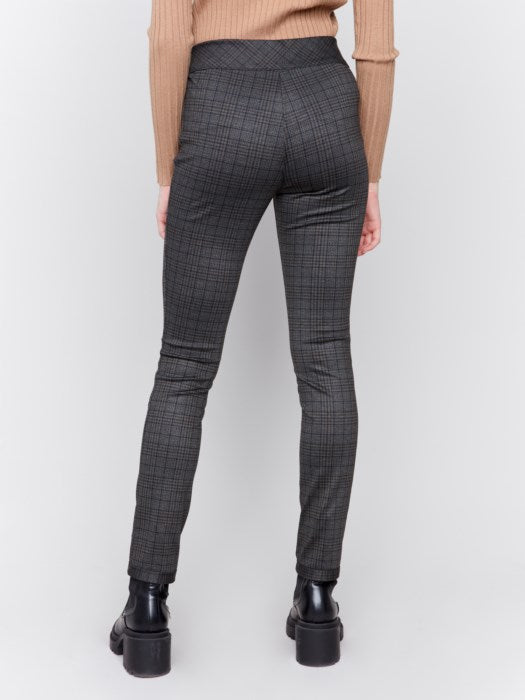 Charlie B Reversible Plaid PDR Pull-On Pants