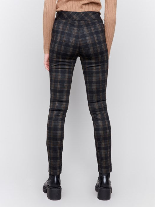 Charlie B Reversible Plaid PDR Pull-On Pants