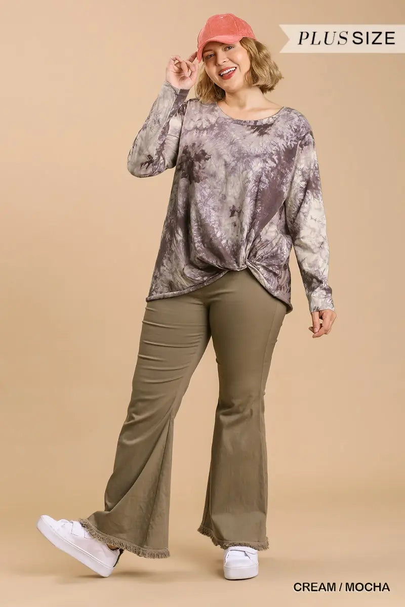 Plus Umgee Tie Dye Long sleeve top - 2 colors