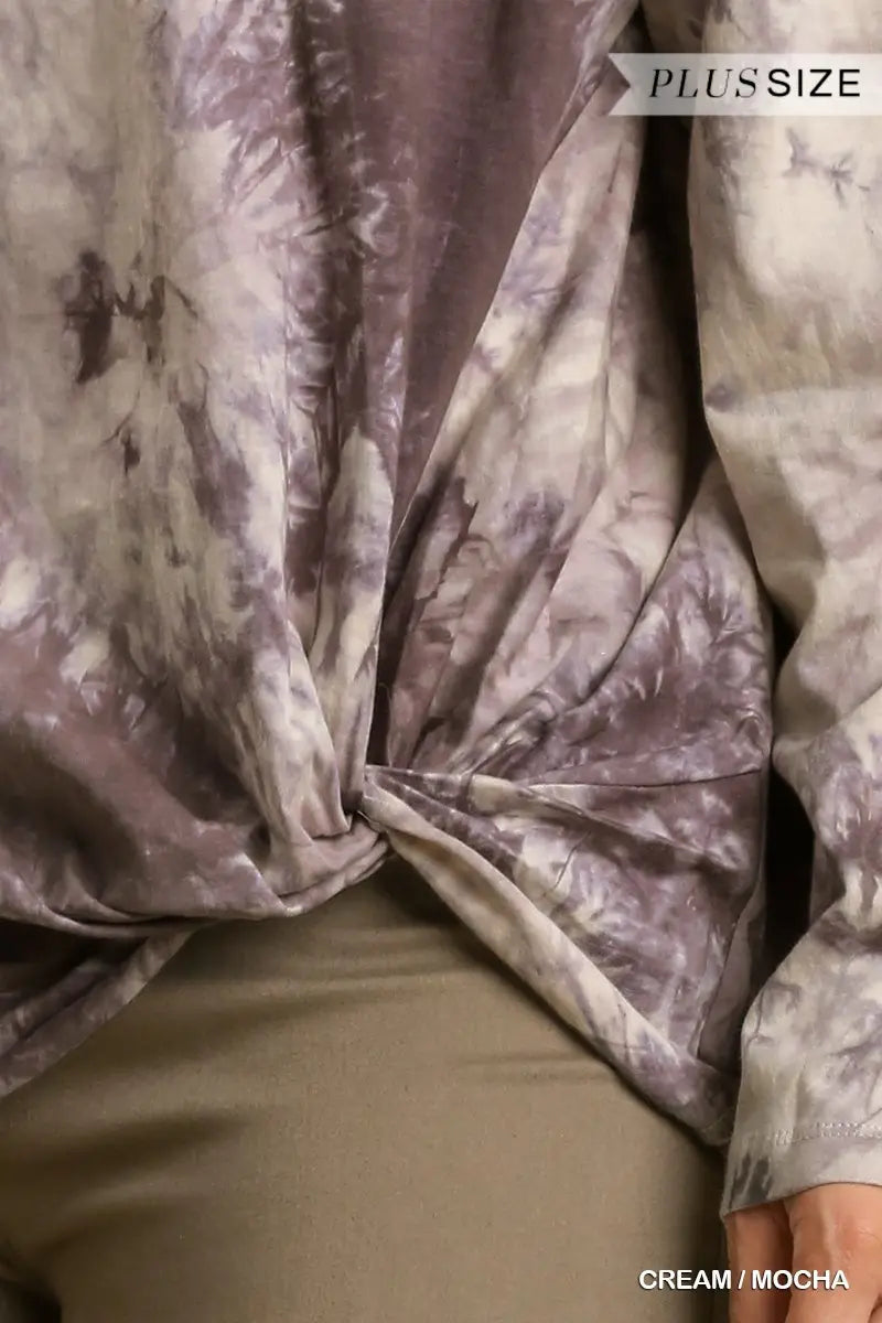 Plus Umgee Tie Dye Long sleeve top - 2 colors
