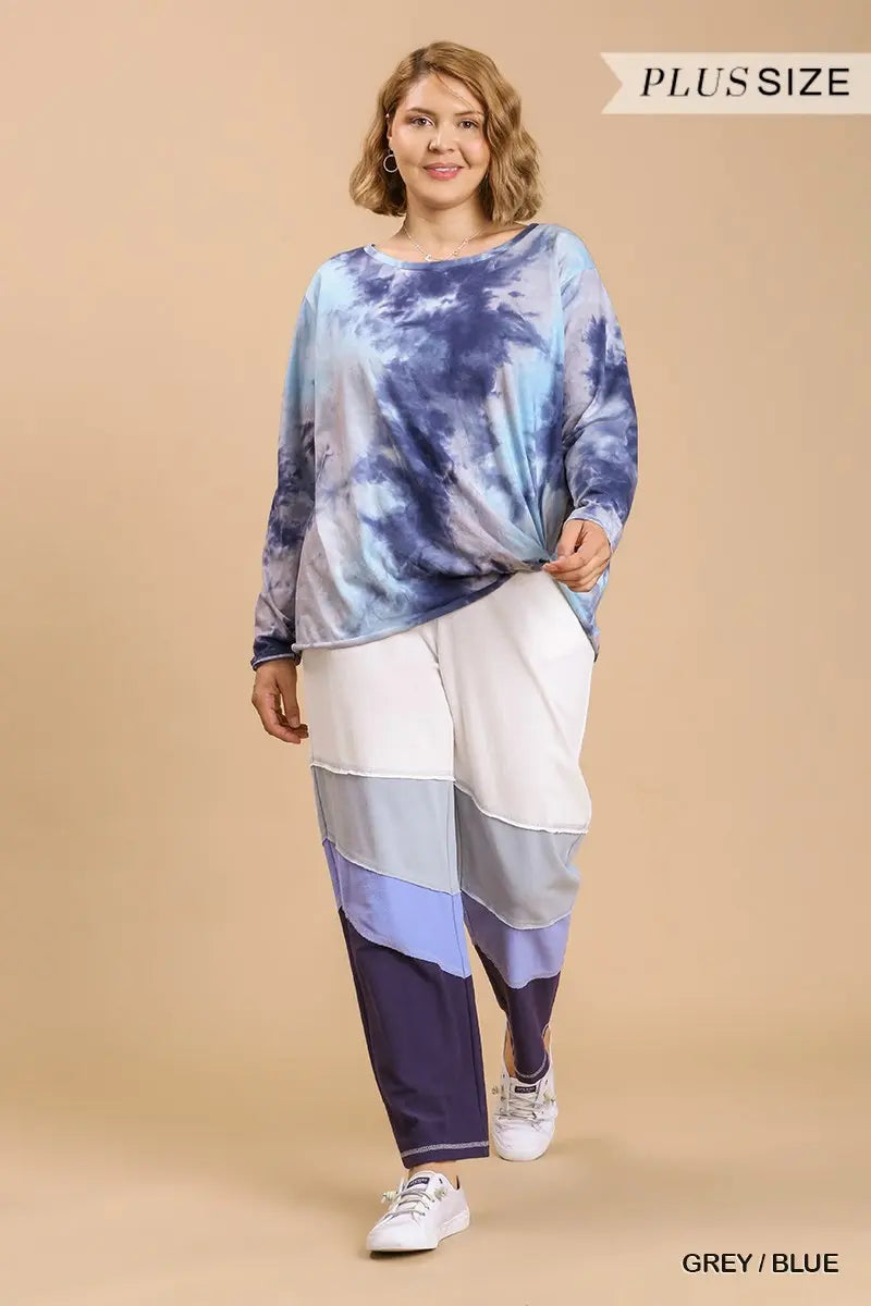 Plus Umgee Tie Dye Long sleeve top - 2 colors