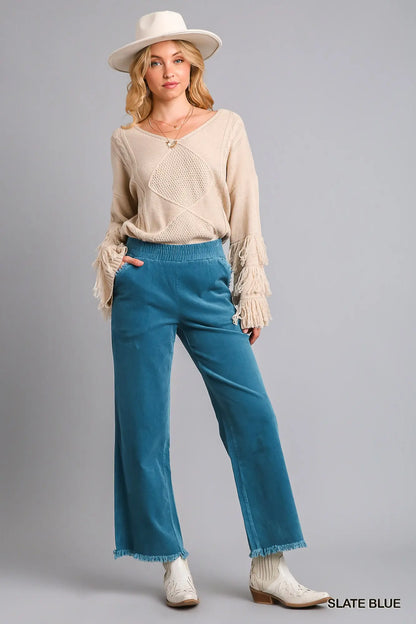 Umgee Elastic Waistband Pants - 2 colors