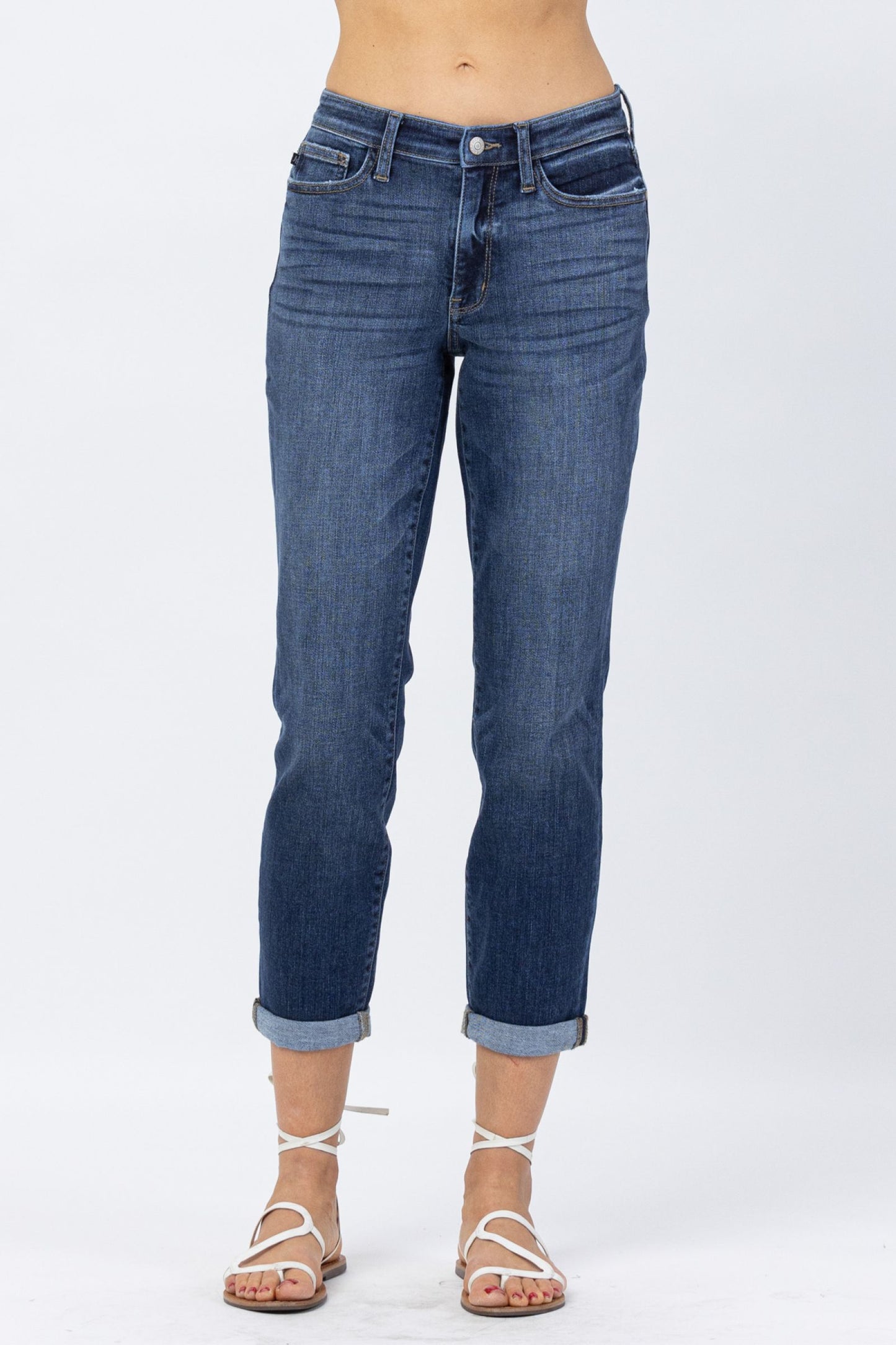 Judy Blue - mid rise boyfriend jeans - best selling restock