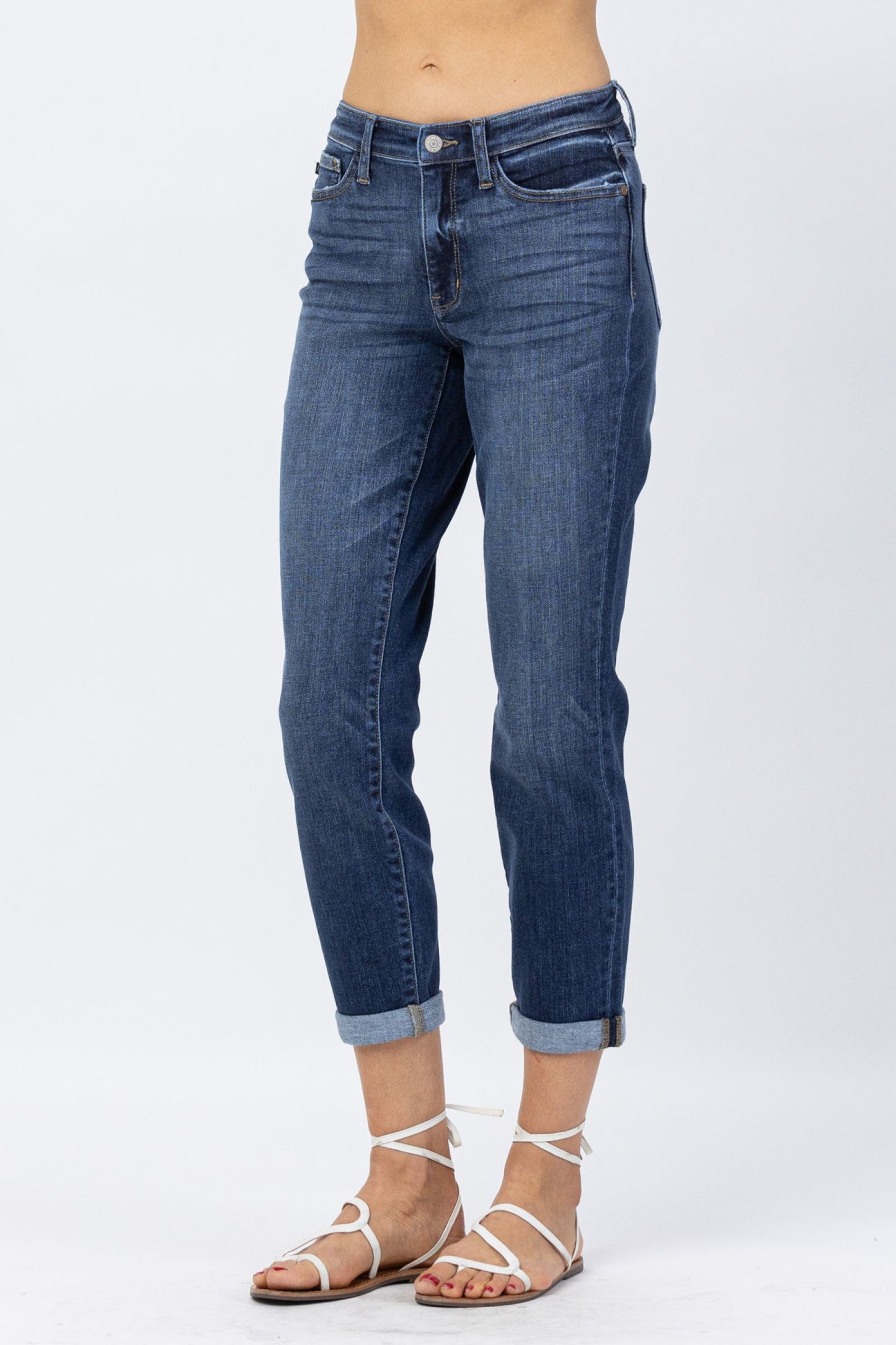 Judy Blue - mid rise boyfriend jeans - best selling restock