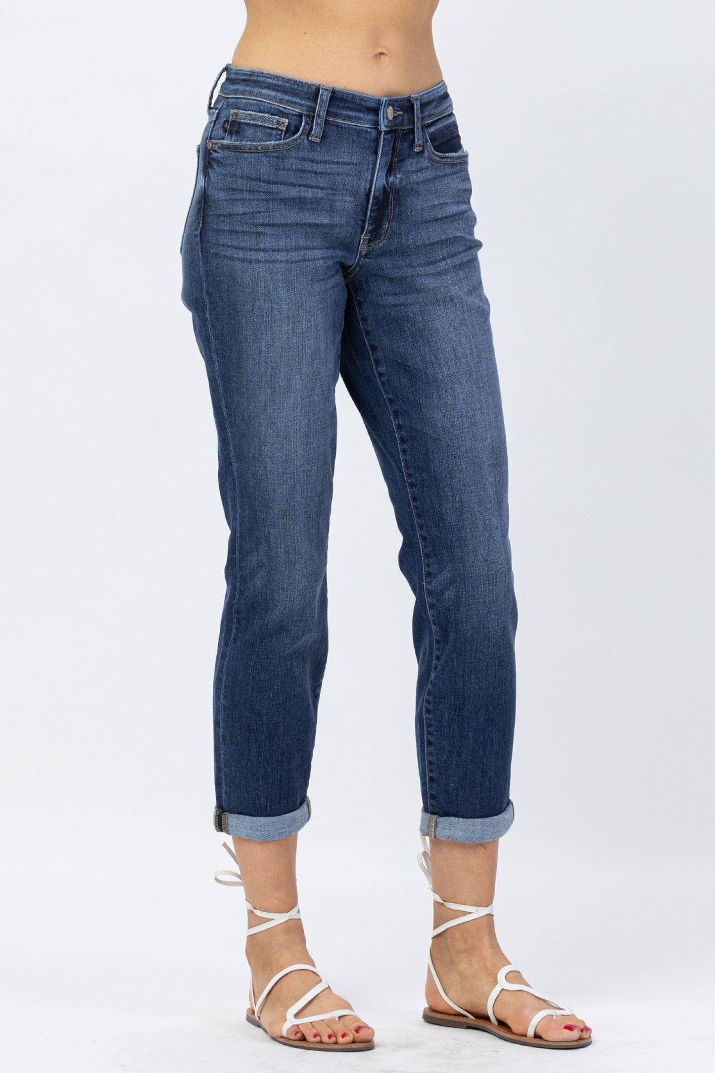 Judy Blue - mid rise boyfriend jeans - best selling restock