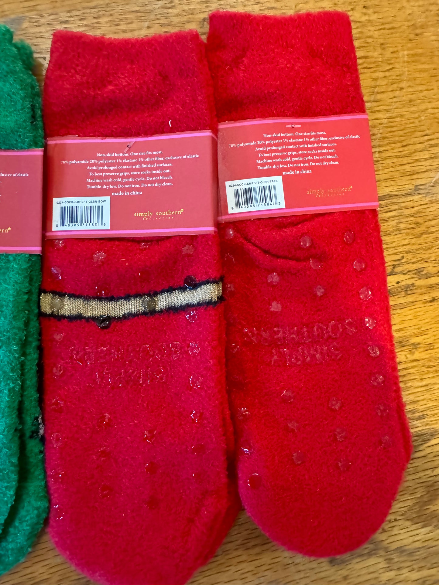 Simply Southern non-skid Christmas socks