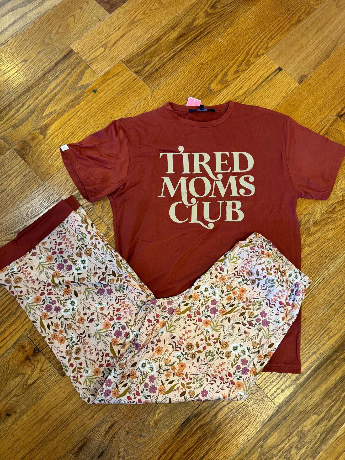 Simply Southern Tired Moms Club Pajama Set