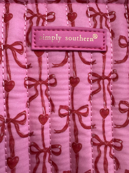 Simply Southern Valentine Bow, Heart, and Ruffle Tote