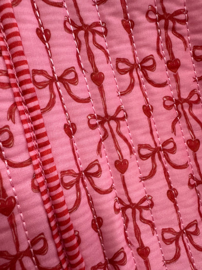 Simply Southern Valentine Bow, Heart, and Ruffle Tote