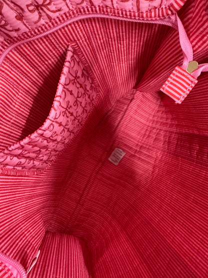 Simply Southern Valentine Bow, Heart, and Ruffle Tote