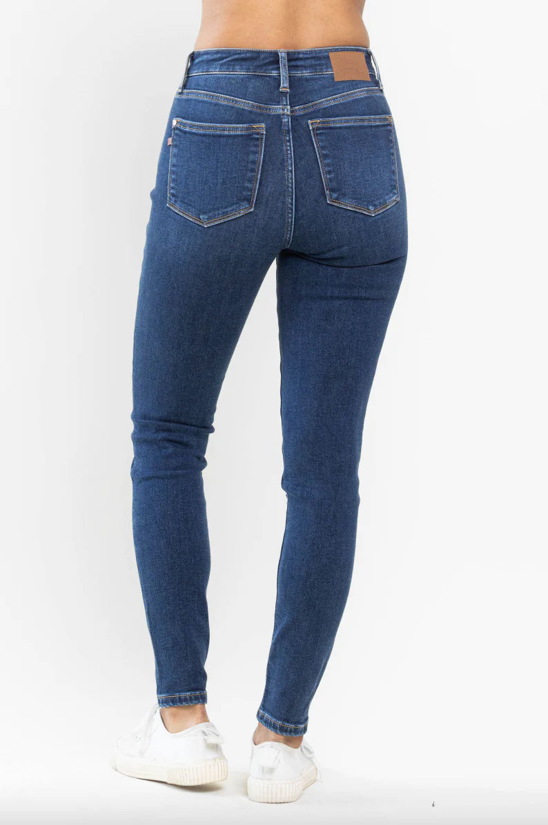 Judy Blue Dark Wash Thermal Skinny Jeans