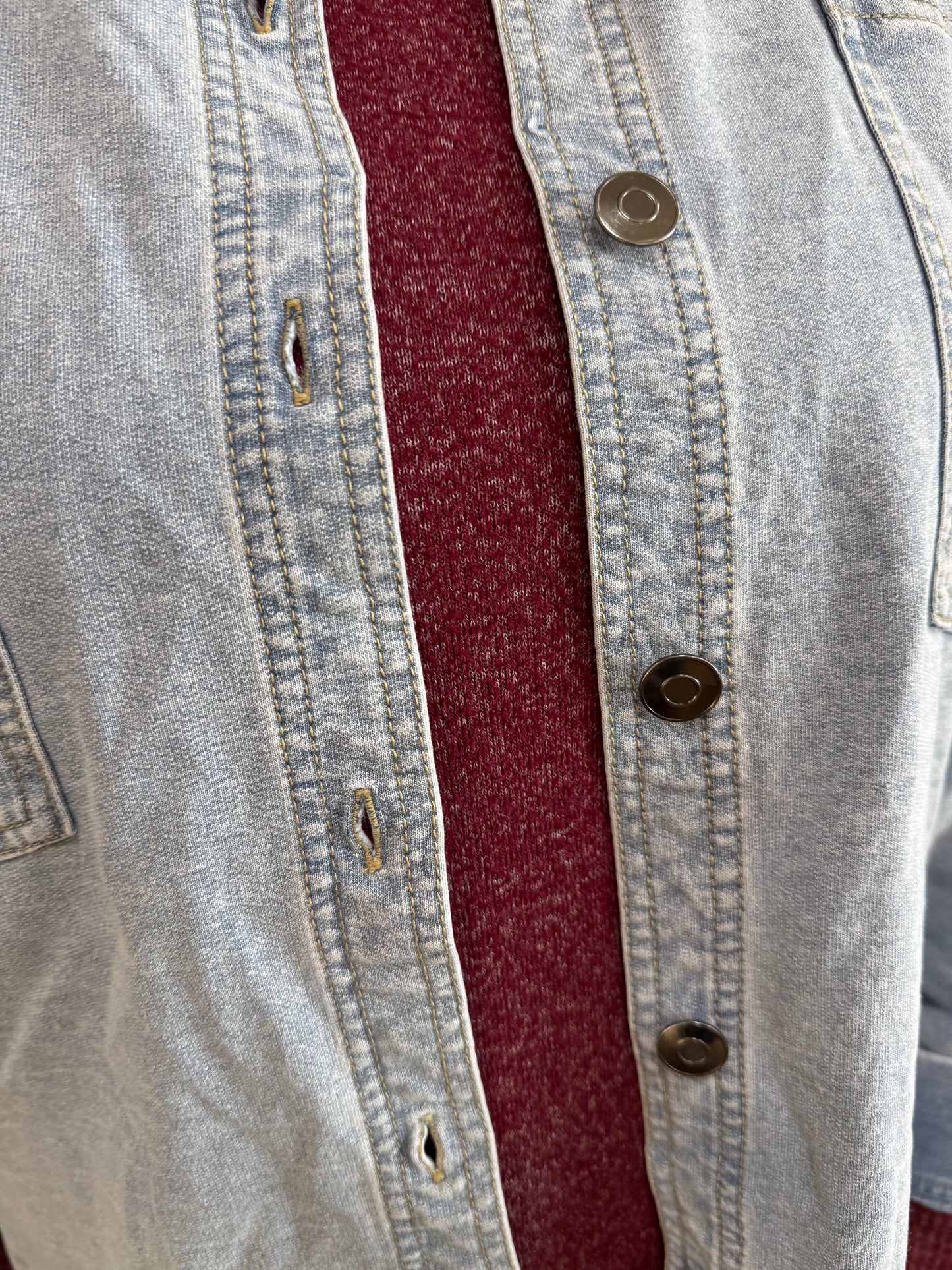 Keren Hart Soft Bleached Oversized Denim Jacket