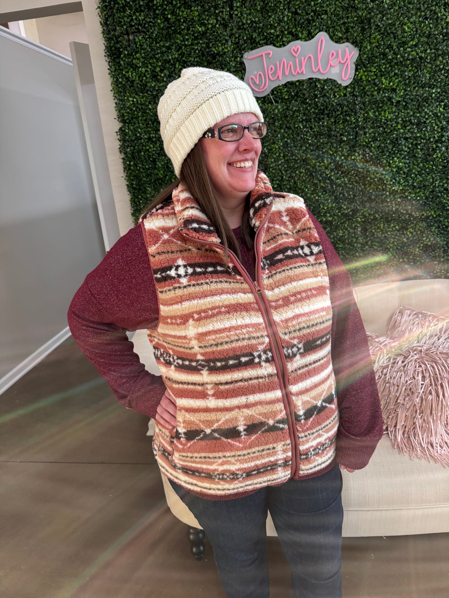 Keren Hart Sherpa Vest