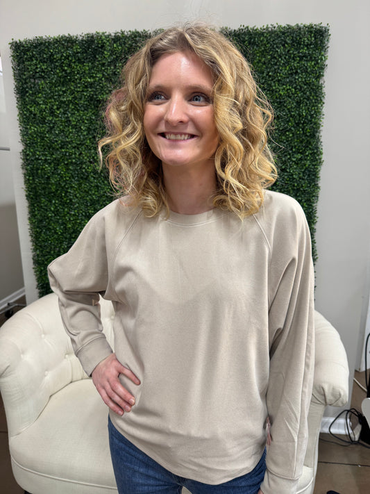 Keren Hart Khaki Soft Crew