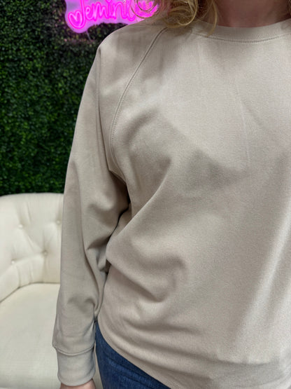 Keren Hart Khaki Soft Crew