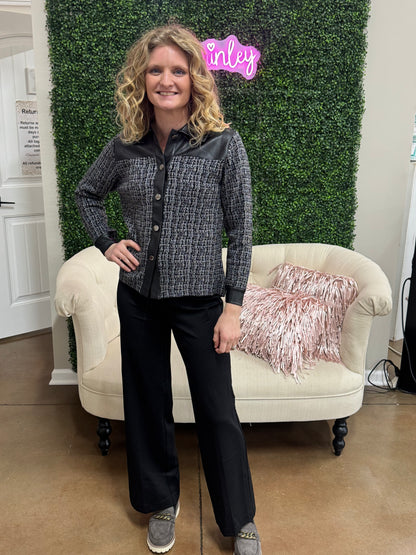 Keren Hart Black Straight Leg Pants