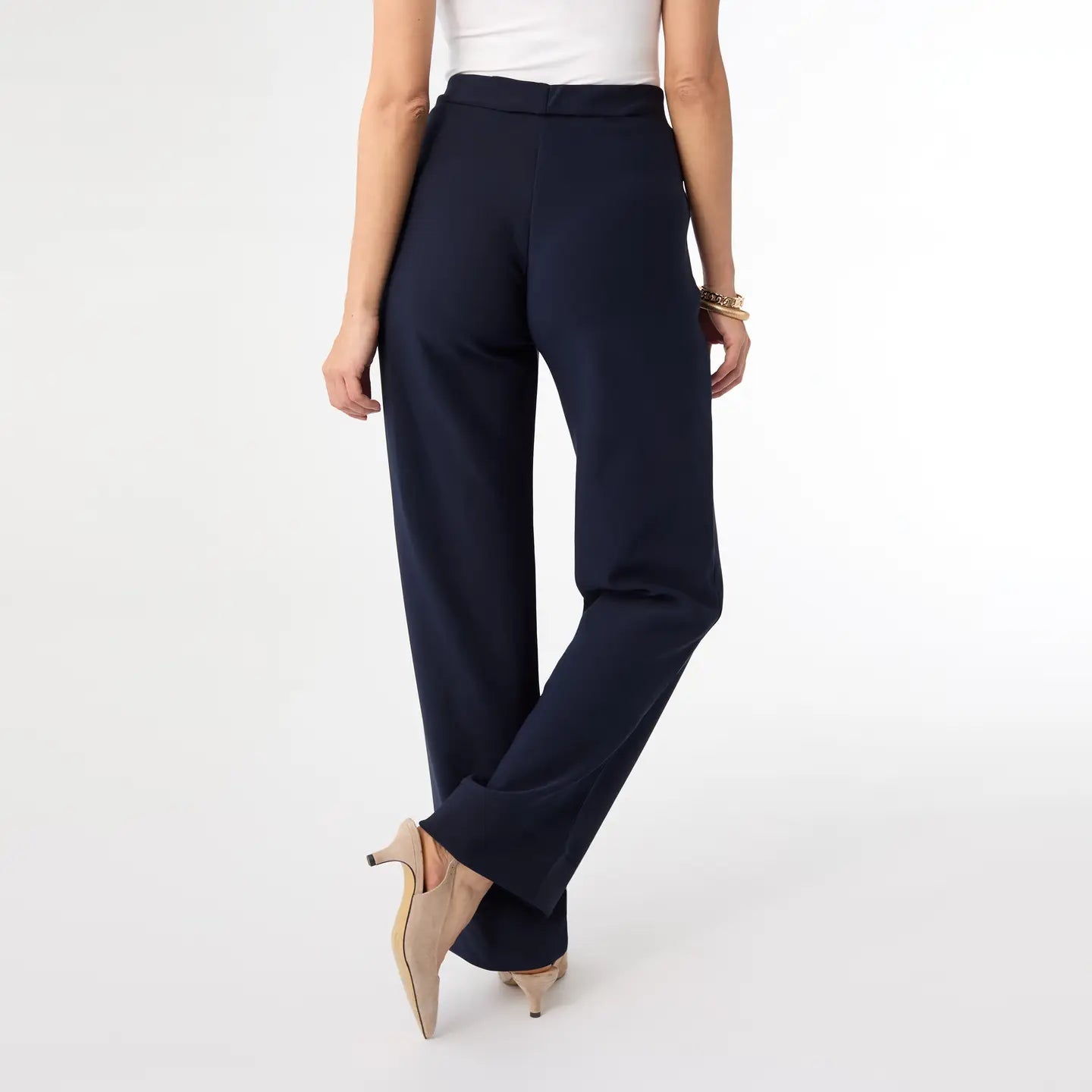 Georgie Wide Leg Bottom Pull On Dress Pants