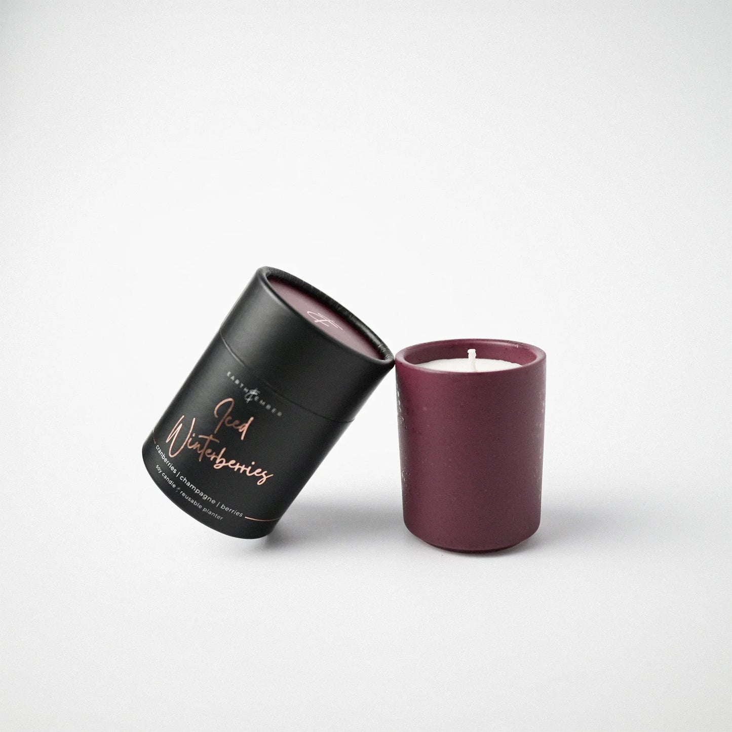 Milkhouse Earth&Ember 2 oz Votive-Iced Winterberries