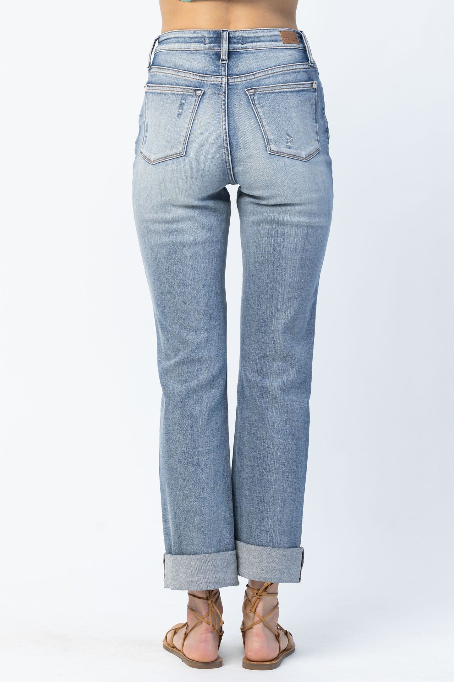 Judy Blue Distressed Boyfriend Jeans