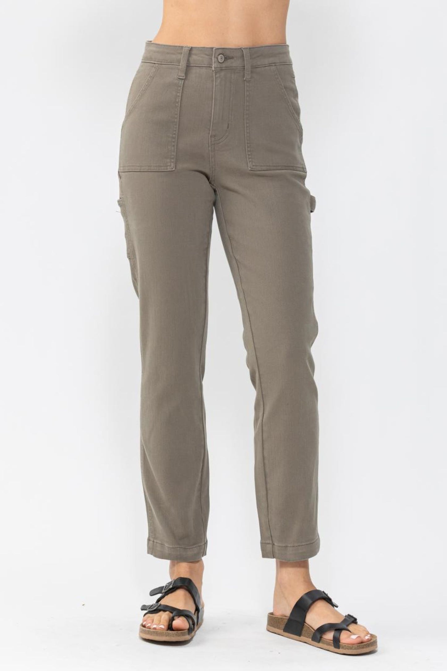 Judy Blue Olive Utility Pants