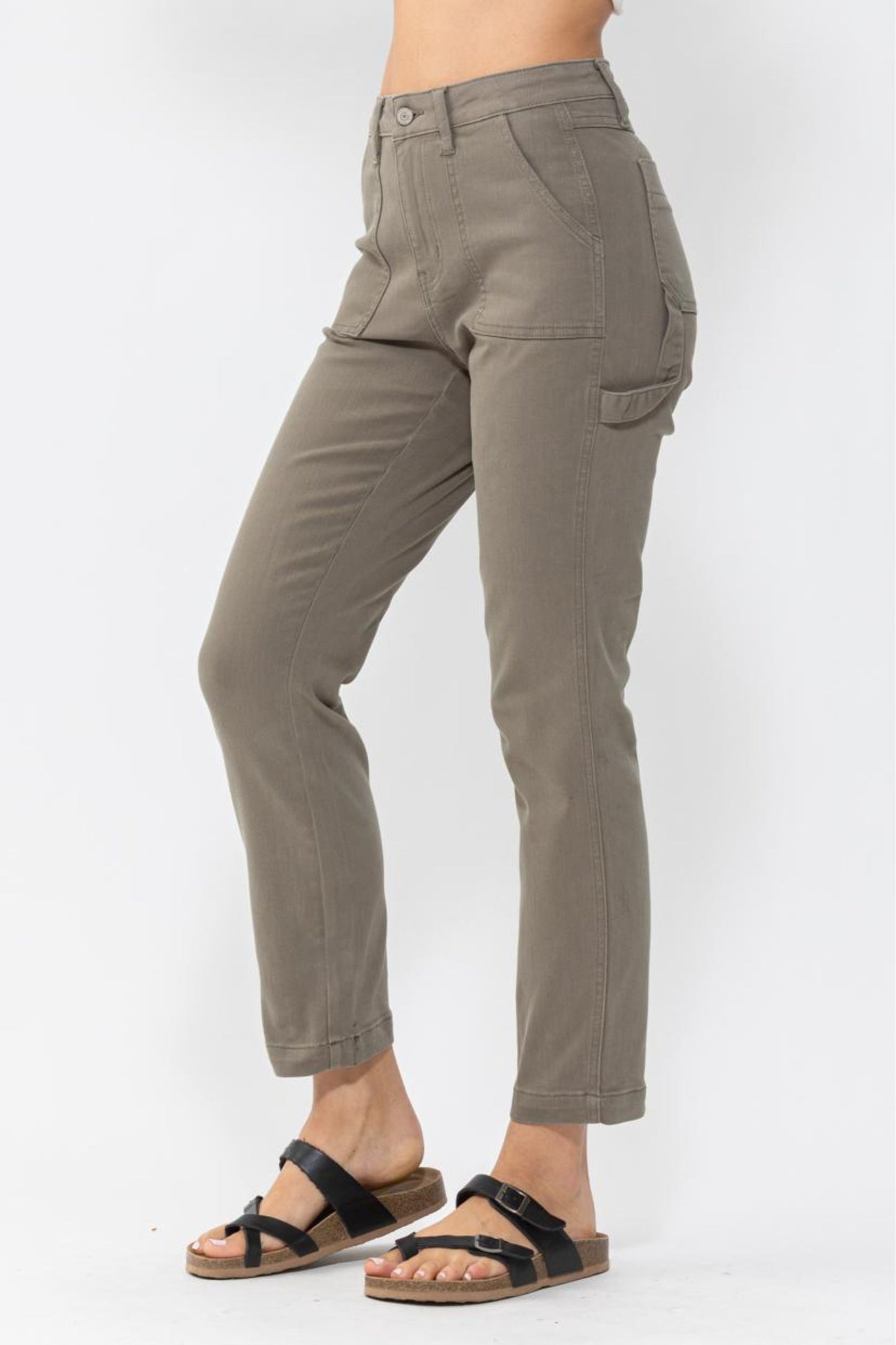 Judy Blue Olive Utility Pants