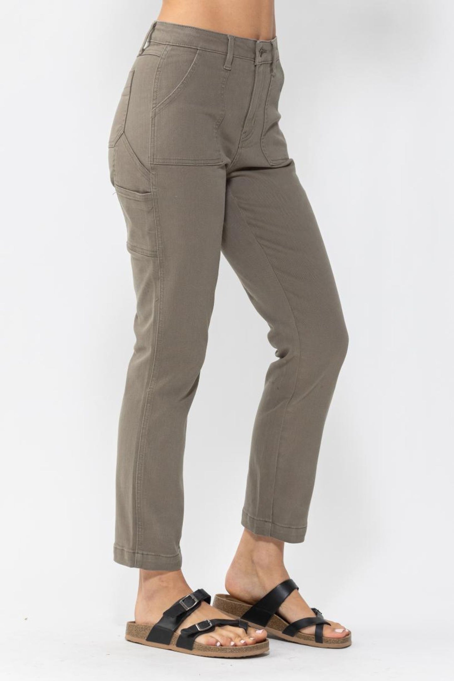 Judy Blue Olive Utility Pants