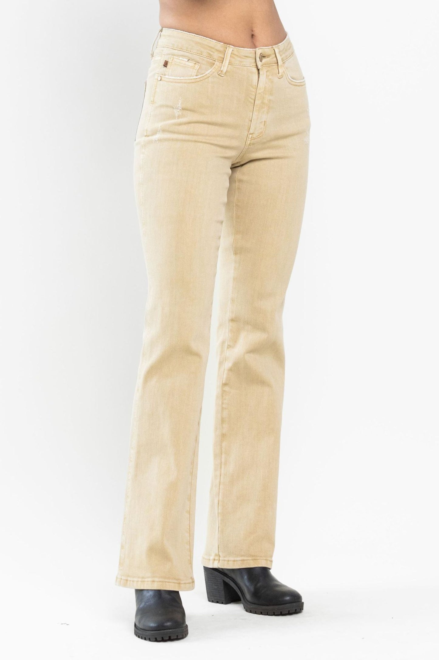 Judy Blue Garmet Dyed Slim Bootcut Jeans