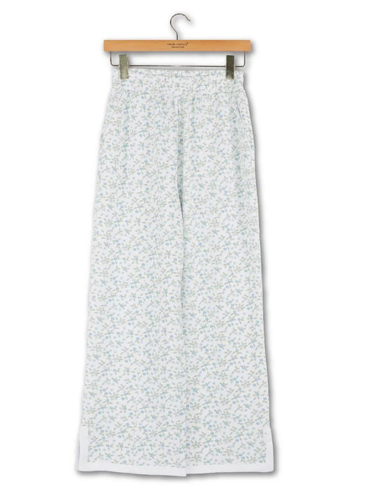 Simply Southern Blue Floral Pintuck Pants