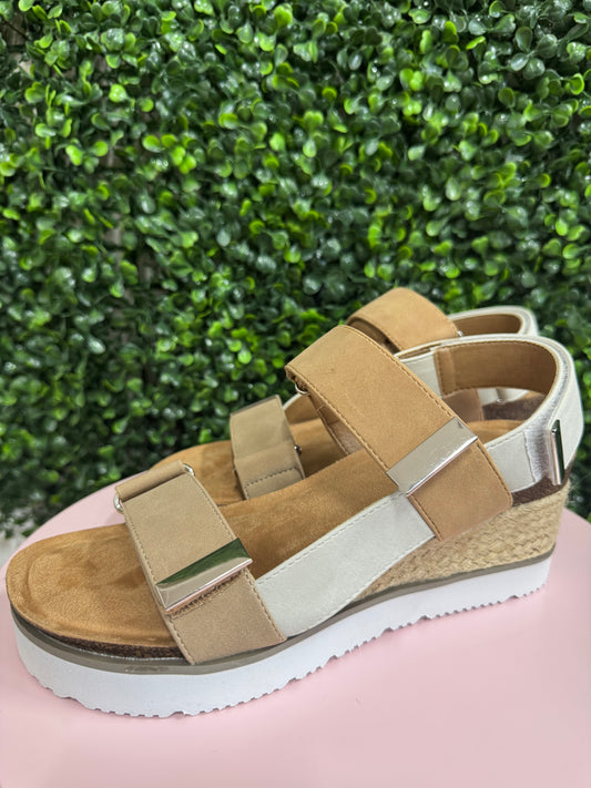 Corkys Roadie Sandal - Tan Multi