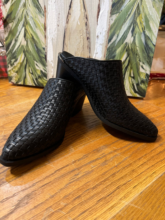 Corkys Basketweave Mules - TGIF in Black