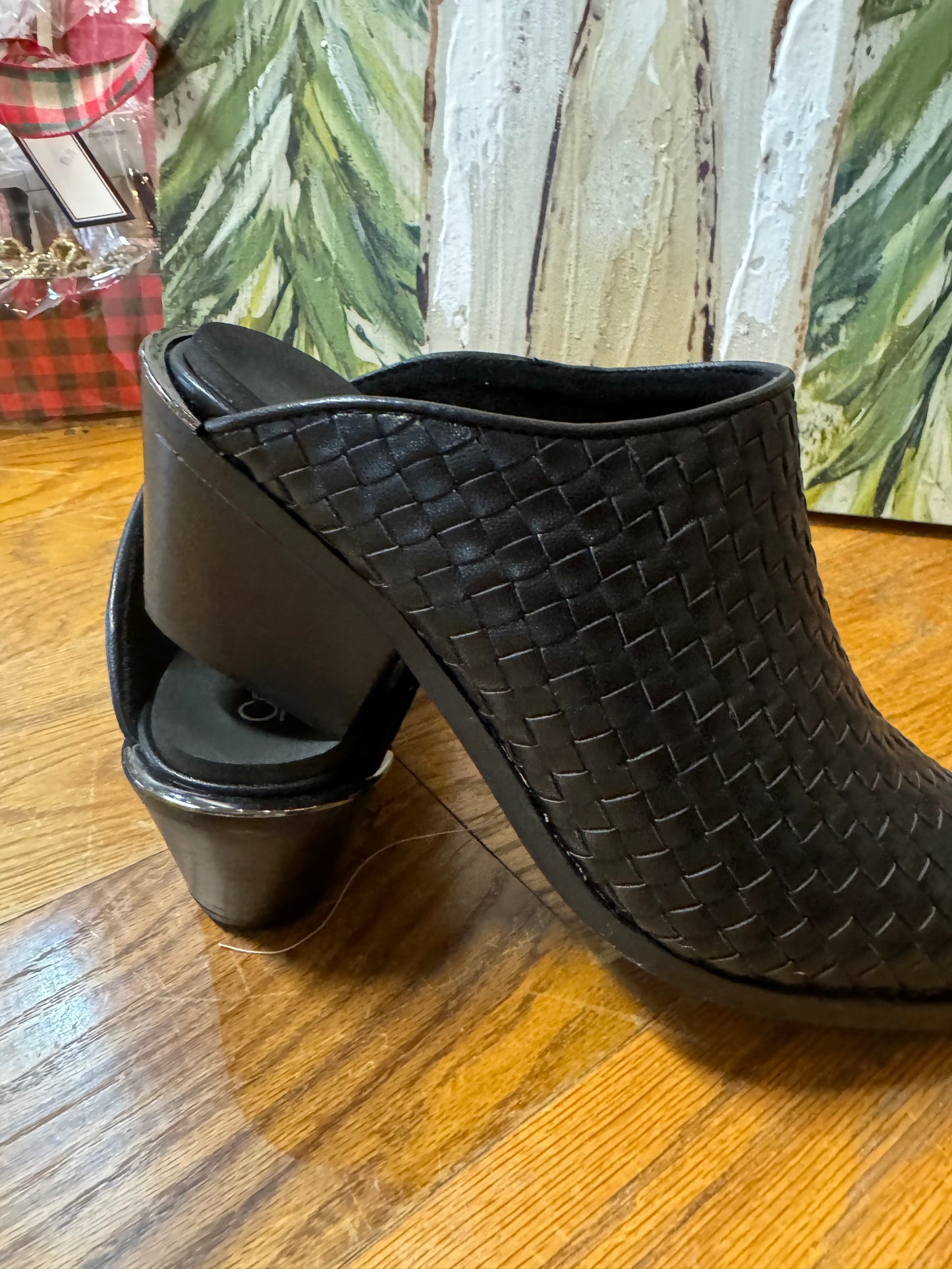 Corkys Basketweave Mules - TGIF in Black