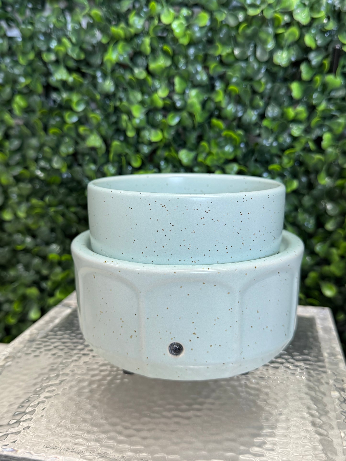 Swan Creek Blue Speckled Modern Wax Melter