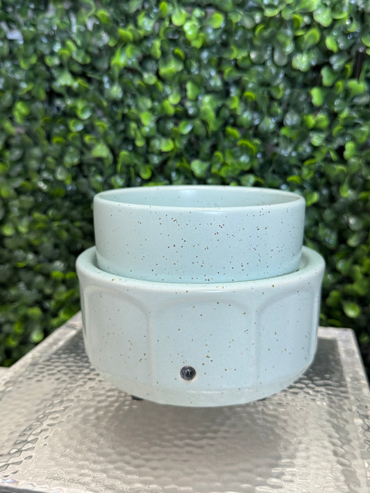 Swan Creek Blue Speckled Modern Wax Melter