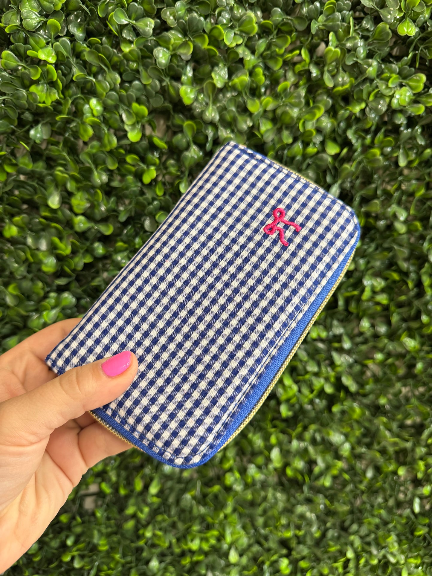Simply Southern Gingham Makeup Brushes & Manicure Kit