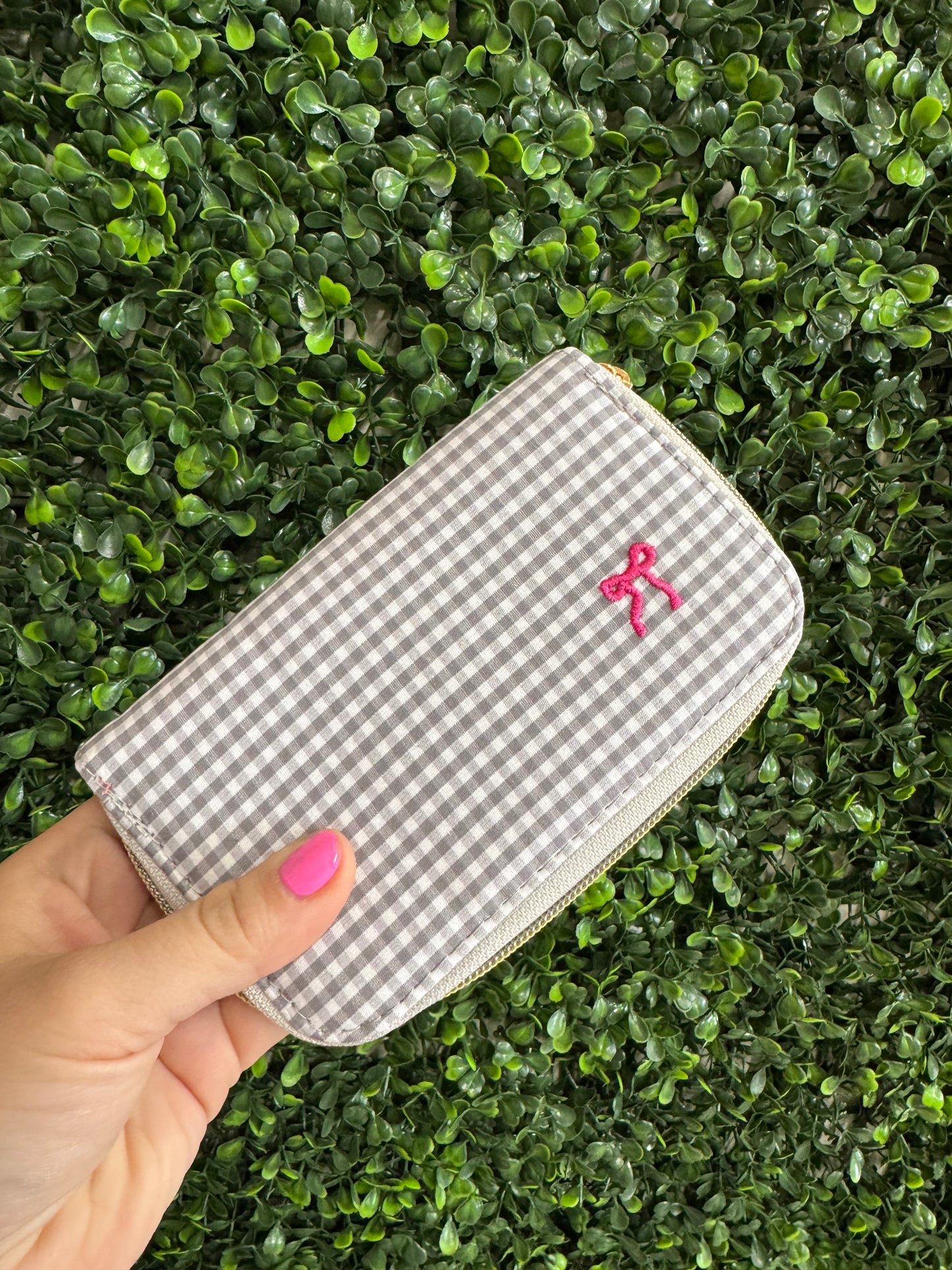 Simply Southern Gingham Makeup Brushes & Manicure Kit