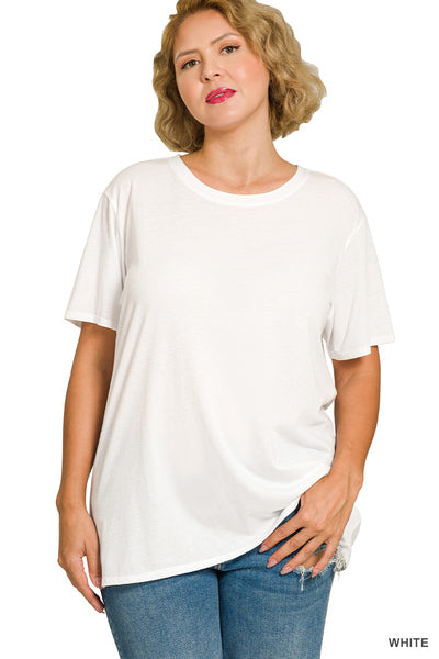 Plus - Short Sleeve Boyfriend Tee - several colors