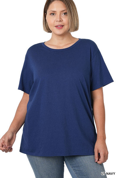 Plus - Short Sleeve Boyfriend Tee - several colors