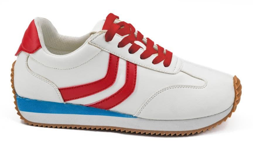Corkys Kick Off Sneaker in Red, White, and Blue