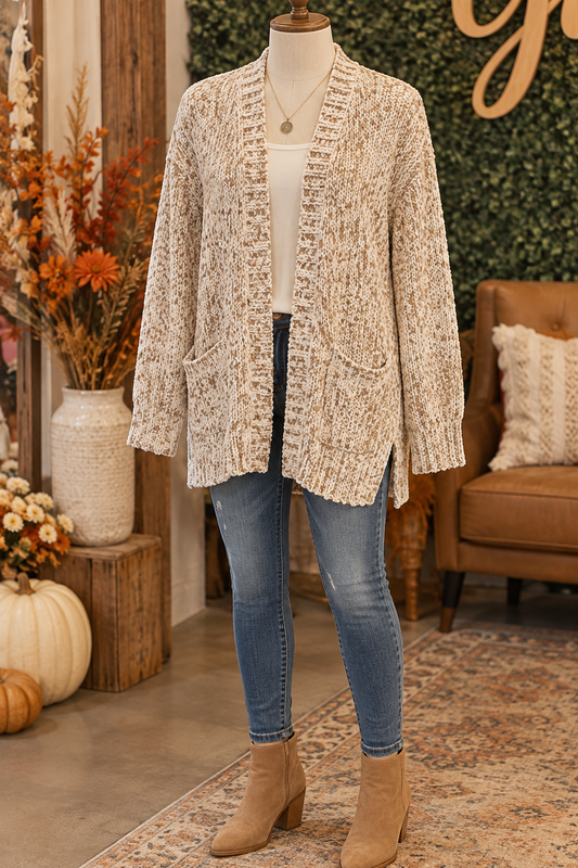 Keren Hart Fall Speckled Cardigan