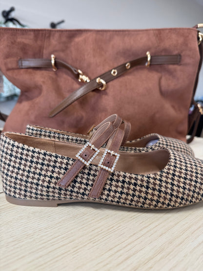 Corkys Own It Houndstooth flats