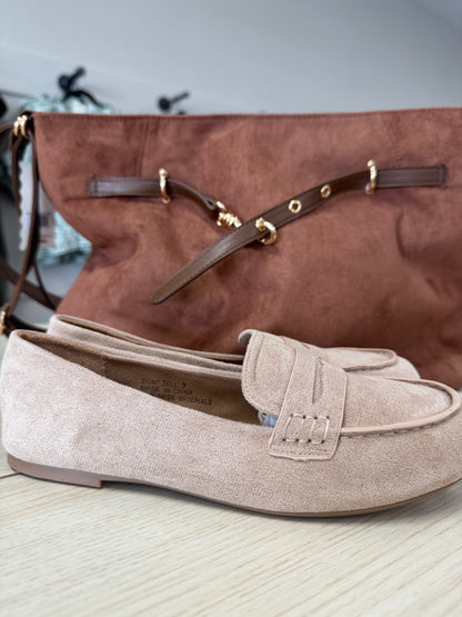 Corkys sand Faux Suede Don’t Tell shoes