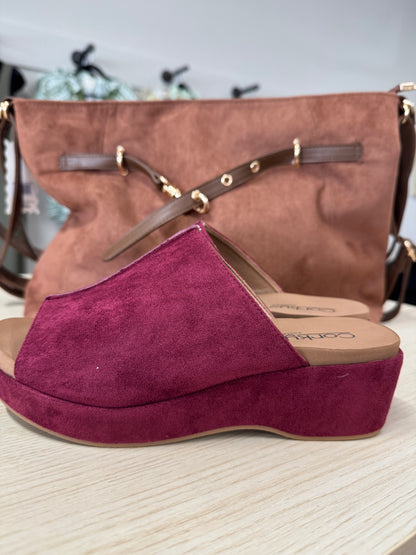 Corkys Take Notes Shoes in Burgundy