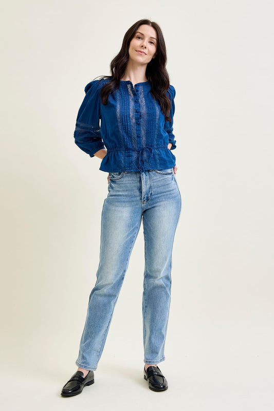 Judy Blue High Waist Tummy Control Straight leg jeans