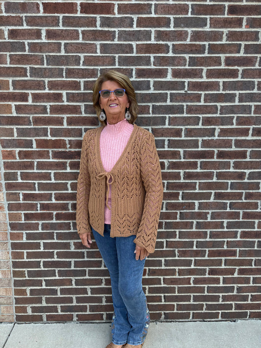 Crochet Cardigan - Latte
